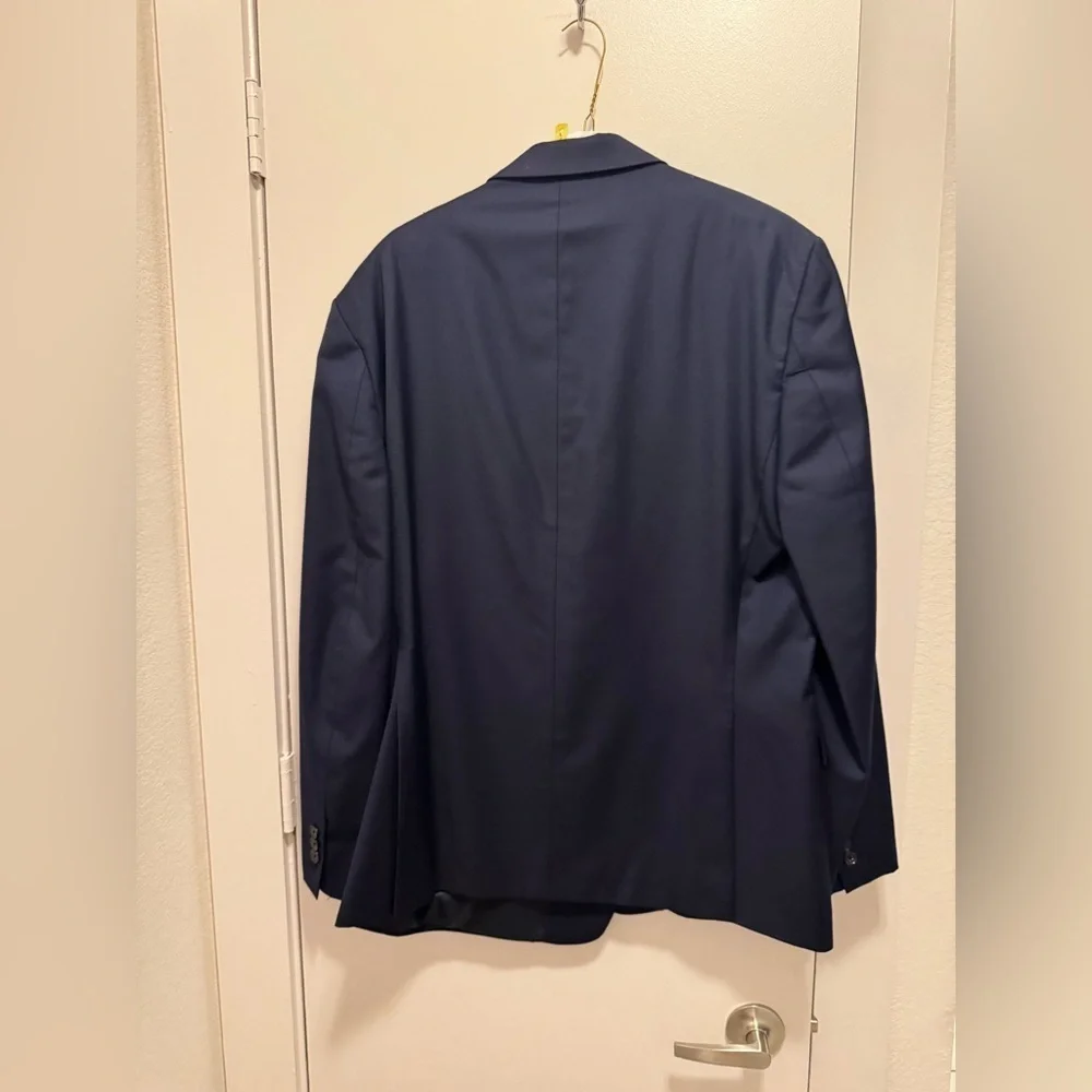 Ralph Lauren Wool/Polyester Men’s Suit 44R/38R(28inseam) Dark Blue Jacket/Pants